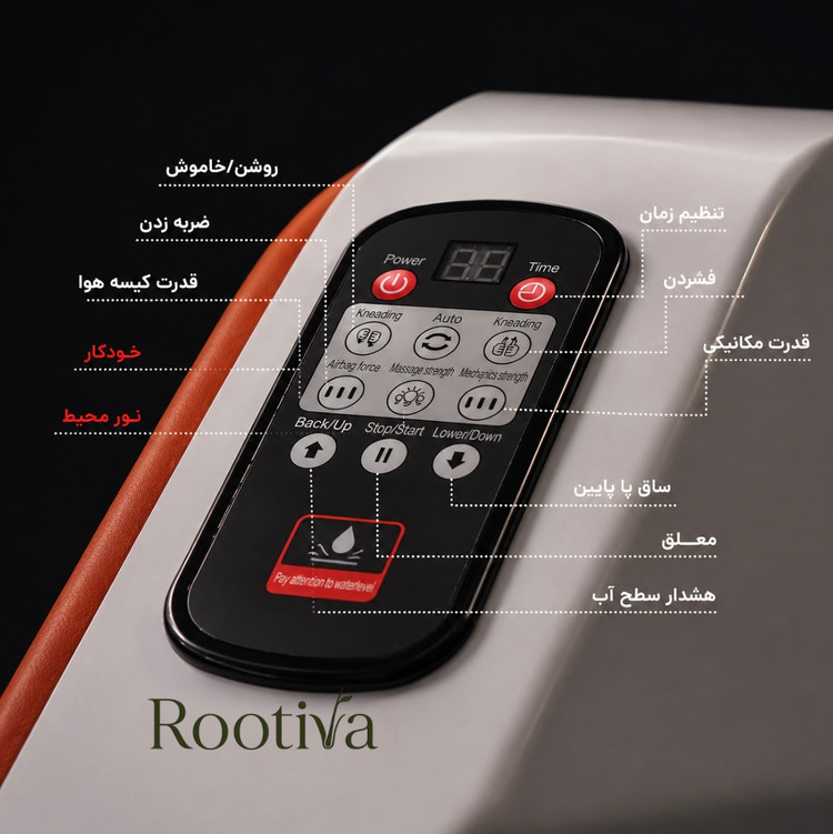 تخت سرشور ماساژور دار اسکالپ اسپا اتوماتیک مدل M9 وارداتی رنگ آجری